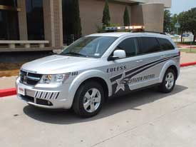 Citizens on Patrol car donated by Allen Samuels Dodge.